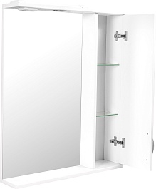 Stella Polare Зеркальный шкаф Кармела 65/С люкс белое серебро – фотография-6